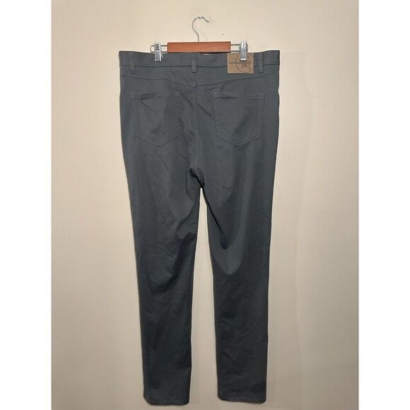 Hart Schaffner Marx Pants Mens 34x34 Gray Flat Front 5-Pocket Golf Casual Cotton - Picture 3 of 7